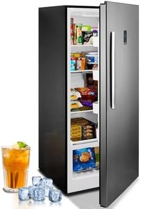 21 Cu. Ft Upright Freezer, Stand Up Freezer Convertible Refrigerator 2-in-1 Appliance, Standing Freezer Freezerless All Refrigerator 20 Cu. Ft, Upright Freezers