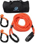 Ucreative 1" x 30' Kinetic Recovery & Tow Rope Kit Max 48,000 lbs Breaking Strength with 2PCS Synthetic Soft Shackles for Off-Road Vehicle 4WD Pick Up Truck SUV (Orange)