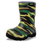 Dirt Boot Boys Girls Thermal Winter Wellington Wellies Kids Rain Snow Booties (11 UK Child, Camo, numeric_11)