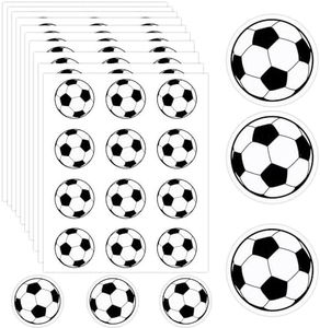 120pcs Soccer Stickers, Vinyl Football Lovers Sticky Labels for Jar Helmet Scrapbooking World Cup Football Party Favors for Kids Sports Party Decorations Supplies Reward Pride Stickers for Boys Girls