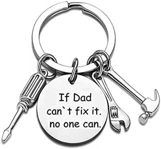 Ediseng Personalized Father Gifts from Daughter/Son/Wife,One Piece Custom Keychain,Birthday gifts for Dad,Bonus Dad Gifts