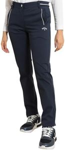 Callaway C24126200 Women's Water Repellent Long Pants (Basic, 8-Way Stretch) / Golf, 1120_Navy, L