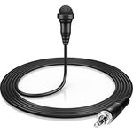 Sennheiser ME 2 Electret Omnidirectional Condenser Lavalier Microphone for Clear and Natural Sound in Broadcasting, Presentations and Video Production - Black (508935)