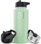 Iron Flask Sports Water Bottle - 32 Oz, 3 Lids (Straw Lid), Leak Proof, Vacuum Insulated Stainless Steel, Double Walled, Thermo Mug, Metal Canteen