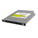 Hitachi-LG GUD1N Internal DVD Drive, Slim 9.5 mm DVD Player/Writer for Laptop/Desktop PC, Windows 10 Compatible, 8x Read/Write Speed - Black