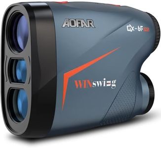 AOFAR GX-6F PRO Golf Rangefinder with Slope and Angle, Flag Lock with Pulse Vibration and Continuous Scan, 600 Yards Rangefinder for Distance Measuring, High-Precision Accurate Gift for Golfers