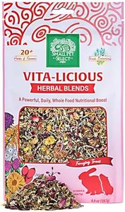Small Pet Select - Vita-Licious Herbal Blend, a Natural Herbal Treat for Rabbits, Guinea Pigs, Hamsters, Gerbils, and Mice, 4.4oz