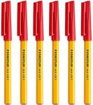 Staedtler Fine 0.3mm 430 F Stick Ballpoint Pens Writing Pen Smooth - Red Ink - Pack Of 6