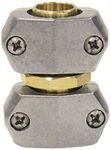 Gilmour 313GARP PRO Premium Zinc and Brass Hose Menders, Fits All 5/8-Inch and 3/4-Inch Hose