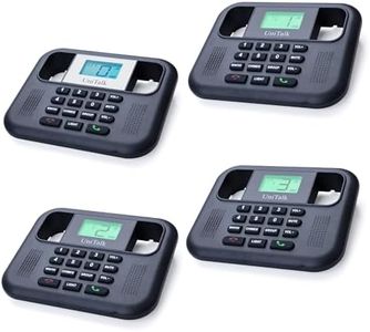 UniTalk Wireless Intercoms for Home & Office, Two-Way Real-time Full-Duplex Voice System with Offline Voice Control & Monitor Function, Clear Sound, Up to 800 Meters (1/2 Mile) Range (UT-001-1F3P)