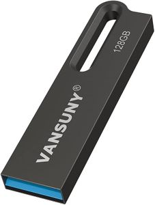 Vansuny 100Pack 128GB Flash Drives Metal Waterproof Drive USB 3.0 Ultra High Speed Memory Sticks, Portable Thumb Drive for PC/Tablets/Mac/Laptop