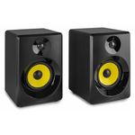 VONYX SMN40B Active Studio Monitors Pair – 4" Powered Speakers with 100W RMS, Bluetooth, RCA Input, Professional Audio for Music Production, Gaming, Home Studio, DJ Monitoring – Black