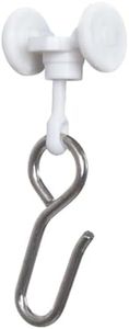 Room/Dividers/Now Curtain Track Roller Hooks - Curtain Rail Ceiling Gliders Set - Plastic Body and Wheels with Steel Hook - Glider Hooks for Curtains (Pack of 10)