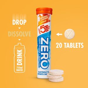 HIGH5 ZERO Electrolyte Tablets – Orange Cherry, Hydration Supplement