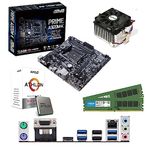 AMD Athlon 3000G 3.5GHz Dual Core Four Threads CPU, ASUS Prime A320M-K Motherboard & 32GB 3200MHz Crucial DDR4 RAM Pre-Built Bundle