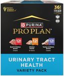 Purina Pro Plan Urinary Cat Food Wet Variety Pack Urinary Tract Health Chicken, Beef and Chicken, and Turkey and Giblets - (Pack of 36) 3 oz. Cans