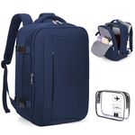 Xkdoai Ryanair Cabin Bag 40x20x25 Underseat, with TSA Approved Clear Bag, Travel Backpack Cabin Size Carry-ons Hand Luggage Flight Bag for Ryanair