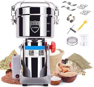 Greatrue 1000g Electric Grain Mill Grinder, 304 Stainless Steel Flour Mill, 3000W High Speed Spice Grinder, Electric Grain Mill for Dry Wheat, Oats, Corn, Pepper and Coffee Beans