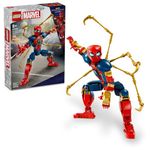 LEGO Marvel Iron Spider-Man Construction Figure, Super Hero Marvel Toy for Kids, Posable Spider-Man Action Figure with Armor, Buildable Toy Model, Gift for Boys and Girls Ages 8 and Up, 76298