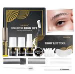 Brow Lifting Kit, Brow Lift Set Eyebrow Lifting Kit Professional Semi-Permanent Eyebrow Perming Semi-Permanent Professional Eyebrow Lamination Kit Long Lasting for Salon & DIY At Home