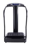 SOBO Crazy Fit Machine Vibration Home & Gym Workout for Full Body, Weight Loss 1 to 99 Speed Levels Pro Model Upgraded Design with Silent Motors and Built in Speakers 1 Year Warranty (Black-Silver)