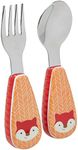 Skip Hop Toddler Utensils, Fork and Spoon Set, Fox