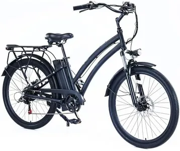 Garvee 500W E-Bike Brushless Motor, 26" Bike City Commuter for Adults, 48V/13Ah Removable Battery, Max Speed 32 Miles/Hour, Use Larger Size Display,7 Speed Electric Bicycle,4 Modes