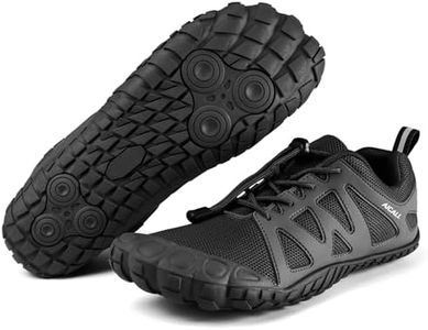FREE SOLDIER AICALL Men's Lightweight Quick Dry Aqua Water Shoes Athletic Sports Hiking Shoes Beach Swimming, Black, 9.5 AU