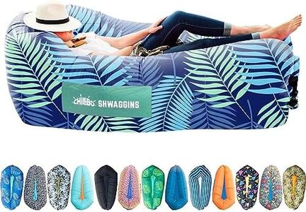 Chillbo Shwaggins Inflatable Couch – Cool Inflatable Lounger. Upgrade Your Camping Accessories. Easy Setup Inflatable Chair is Perfect for Beach Gear, Camping Fun and Festival Accessories.