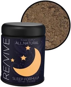 Revival Tea Company RE/VIVE - Mushroom Coffee Alternative Sleep Formula - Herbal Tea made from Peppermint Leaf, Valerian Root, and Mushroom Powder - Caffeine-Free - 3 Ounces