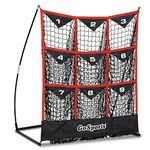 GoSports 9 Pocket Baseball and Softball Pitching Strike Zone Target Net - 49 x 42 Inches