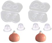 CareforYou 2Pair Nipple Corrector for Flat Inverted Nipples Silicone with Clear Case