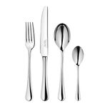 Robert Welch Radford Bright, 24 Piece Cutlery Set for 6 People. Made from Stainless Steel. Dishwasher Safe.