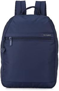 Hedgren VOGUE LARGE Backpack - RFID Protection, Rear Zip Lock, Padded Pocket, Water-Repellent, 8.03L – Navy