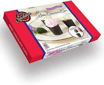 Lang’s Chocolates – Dark Chocolate Cups – Dairy-Free, Gluten-Free, Kosher and Dairy Certified – Add Mousse, Dessert, or Liqueur – Perfect for Entertaining – 320 Count