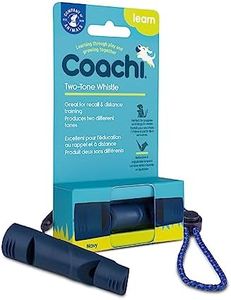 Coachi Two Tone Whistle, addestrare due cani, comandi diversi, materiale resistente, cordino riflettente regolabile, tradizionale, addestramento al richiamo di cani e cuccioli, leggero e compatto