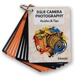 DSLR Camera Photography Cheat Sheet Cards - Photography Accessories for Canon, Nikon, Sony - Quick Reference Flashcards for Photographers - Exposure, Settings, Troubleshooting Guides & Tips - 4” x 3”