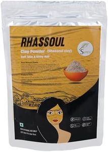 SVATV Rhassoul Clay powder | Ghassoul Clay | Face and Hair | Very Fine Textured Powder | Deep Cleansing, Even Skin tone | Younger looking skin, Exfoliater - 227 Grams