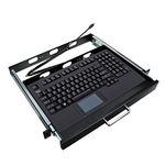 Adesso AKB-420UB-MRP 1u 19inch Rackmount Drawer with USB Touchpad Keyboard Which Designed Acco