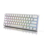 Durgod Venus 60% RGB Mechanical Gaming Keyboard | 61 Keys | USB Type C | Aluminium Chassis | Cherry Profile Doubleshot PBT | ANSI US Layout (Gateron Yellow, White)