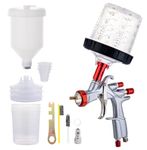 DAXINYANG R500 LVLP Spray Gun with 600 ml Mixing Cup&Adapter, YT-160 Paint Gun Automotive,1.3 mm Car Paint Gun Sprayer for House Painting, Car, Furniture, Varnish & Top Coat