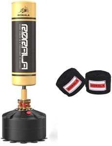 RORALA Punching Bag with Stand, Freestanding Heavy Bag for Adult Kids, Men Standing Kickboxing Bag Max Weight 253LBS