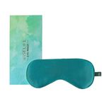 WiseLife Natural Silk Eye Mask, Ultra Smooth Adjustable Sleep Mask and Blind Fold | For Sleeping, Travelling, Relaxation, Blind Fold | Eye-cover Light blocker (Mint Green)