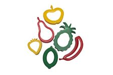 Strong Plastic Cookie/Dough Cutters - Pack of 6 Fruit Shapes