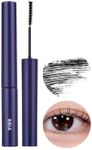 BBIA Never Die Mascara SLIM, Black – Ultra Fine Brush for Defined Lashes, Power Curling & Fixing Lashes, Neat Eyelashes, Intense Length, No Smudging & Clumping, High Waterproof, Korea Eye Makeup