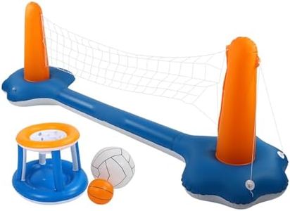 POENVFPO Inflatable Pool Volleyball Set with Weight Bags for Fun School Events for Water Sports