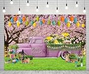 7X5ft Pink Truck Easter Photography