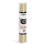 TECKWRAP Matte Mettallic Champagne Gold Chrome Smart Adhesive Vinyl Permanent,13in x 5ft, Vinyl for HandCrafting Decal Projects, Compatible with Explore3/Maker3