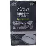 Dove Men+Care Elements Body and Face Bar Charcoal + Clay 4 oz 6 Bars