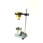 Micron Brass Ford Cup size B4 | Portable Ford Cup B-4 Liquid Flow Meter Viscometer With Heavy Cast Iron Stand (B4)- Pack of 1 (B4 Cup with Stand)